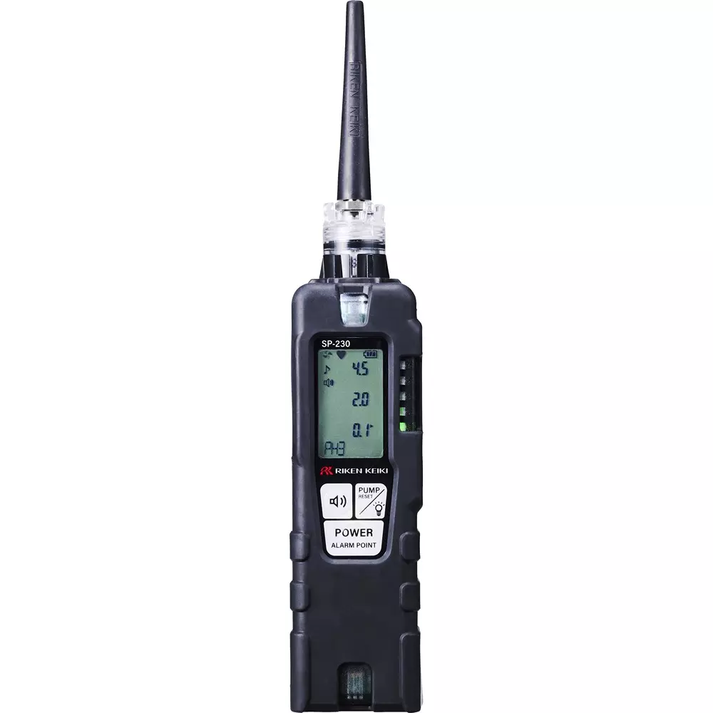 RIKEN KEIKI Gas Leak Detector 2 xAA alkaline batteries Power Supply IP67 equivalent Protection Class, SP-230H2 00