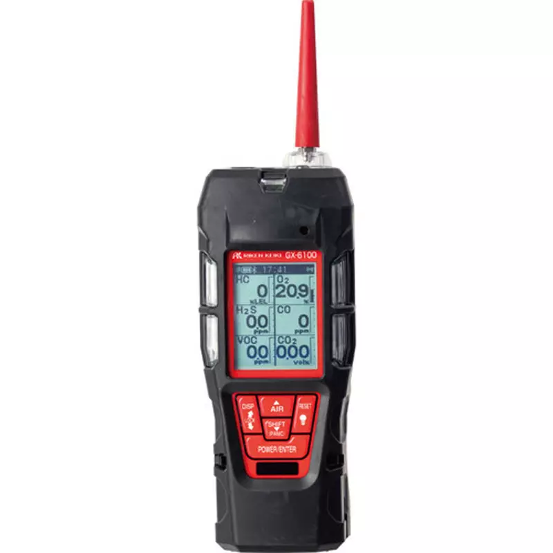 RIKEN KEIKI Multi-Gas Detector Full Dot LCD Digital -20 to +50℃, GD00P3P2D0 00