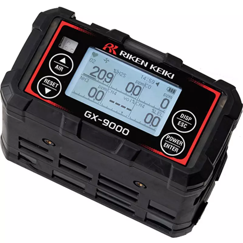 RIKEN KEIKI Multi-Gas Detector -40 to +60℃, GX-9000C400T4N4D000