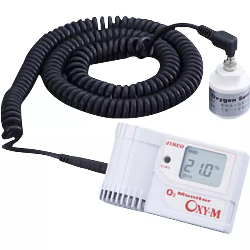 JIKCO Oxygen Concentration Meter 0 to 25/±0.5, 25 to 100/±3.0 Accuracy Sensor separation type and sensor tip, OXY-1S-M