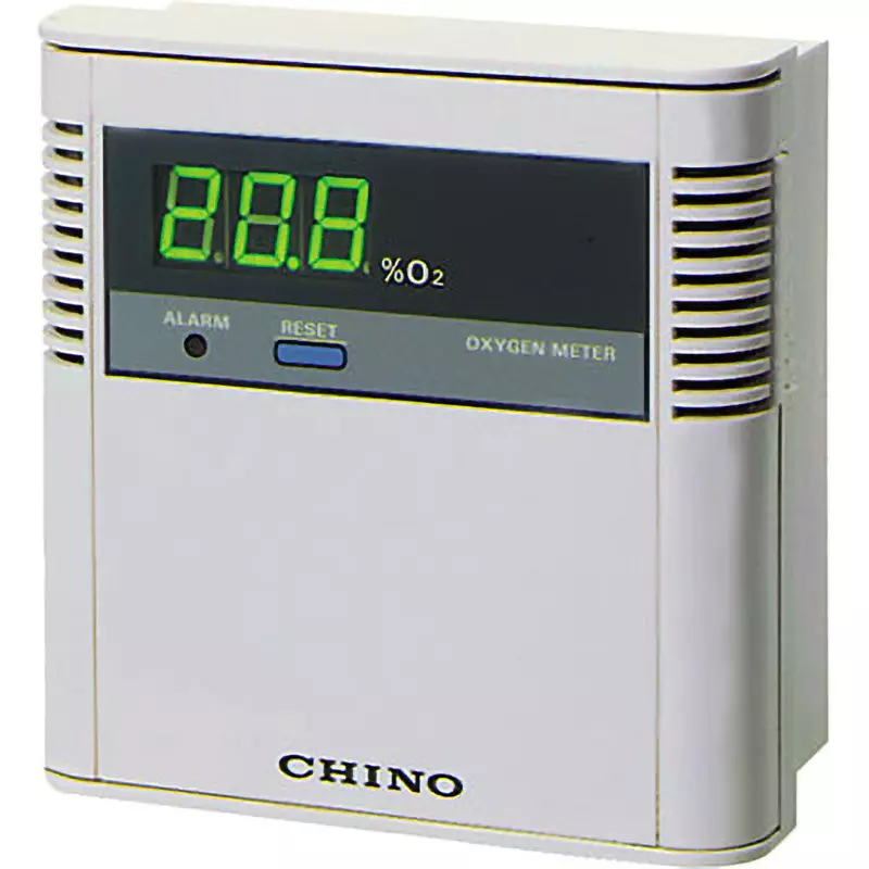 CHINO Oxygen Meter 0.0 to 25.0%O² Measurement Range, MG2101-000