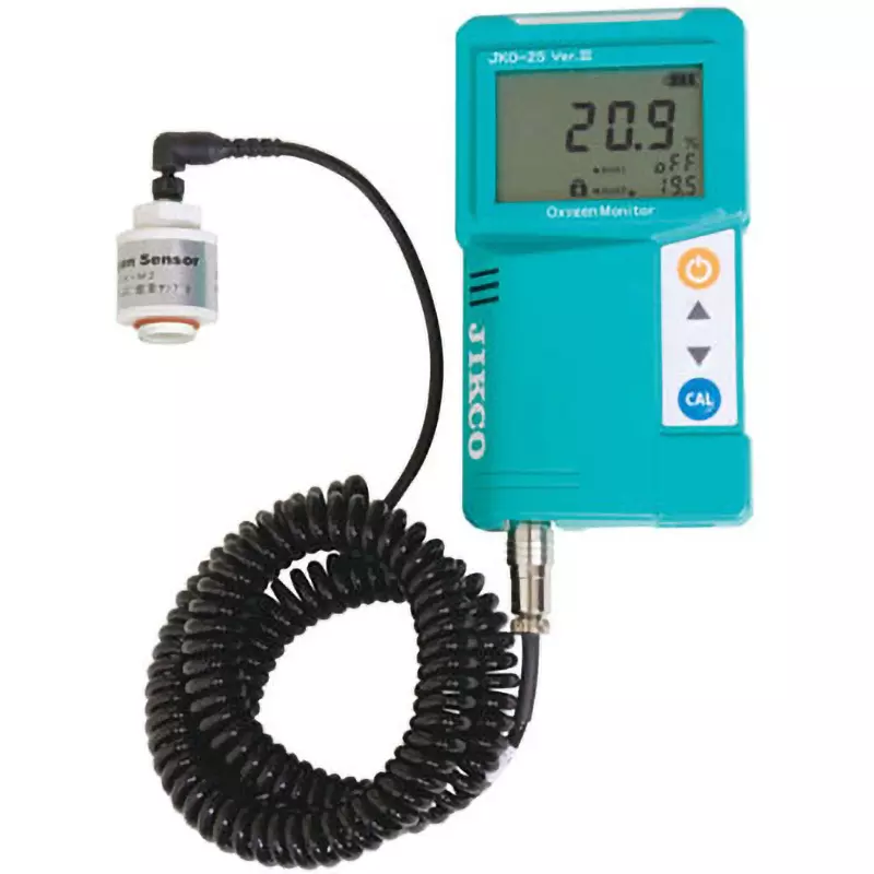 JIKCO Oxygen Concentration Meter 0.0 to 100.0% Measurement Range, JKO-25LJ3