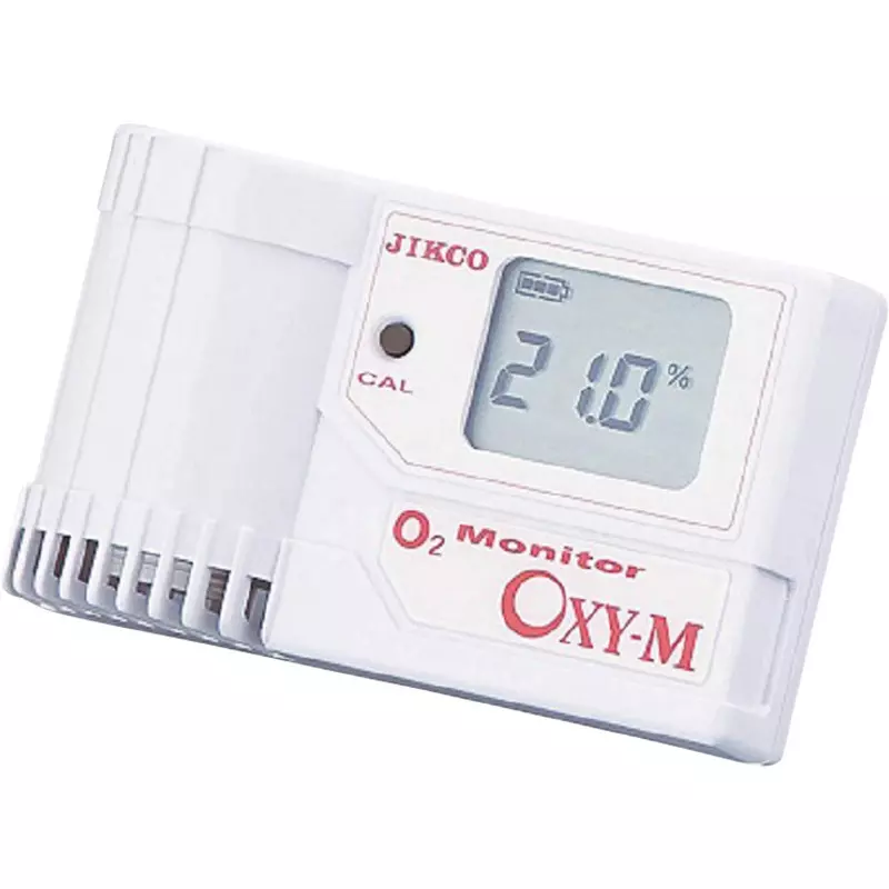 JIKCO Oxygen Concentration Meter 0 to 25/±0.5, 25 to 100/±3.0 Accuracy Standard model with built-in sensor Type AAA, OXY-1-M