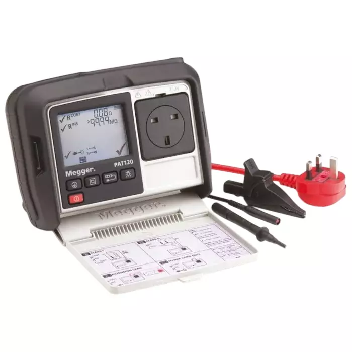Megger PAT120-UK PAT Tester, Class I, Class II Test Type With UKAS Calibration, 1003-062