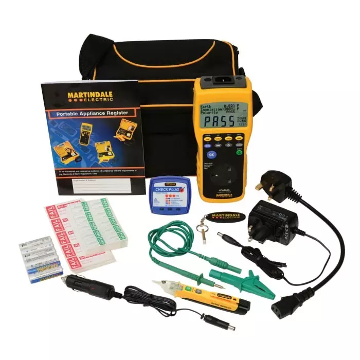 Martindale HPAT600KIT1-2 PAT Testing Kit Class I Class II Test Type, HPAT600KIT1-2
