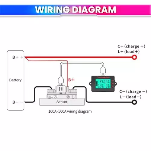 amicisense-coulomb-counter-meter-with-bi-directional-detection-8-120-v-500-a-battery-capacity-monitor-lcd-1xbat-cou-500a