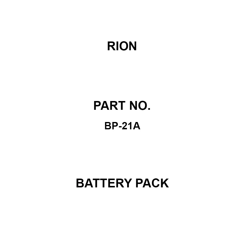 Rion Battery Pack, BP-21A
