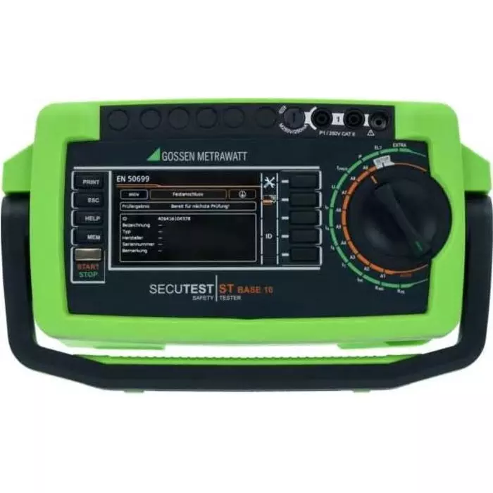 GOSSEN METRAWATT SECUTEST LEMONGREEN PAT Testing Kit AC and DC Patient Lea kAge Current Class I Class II Class IT, M708E