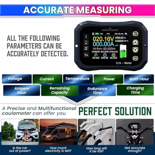 amicisense-smart-battery-coulometer-hd-display-0-to-120-v-100-a-with-bluetooth-app-24-inch-6096-mm-1xbat-coul-advance