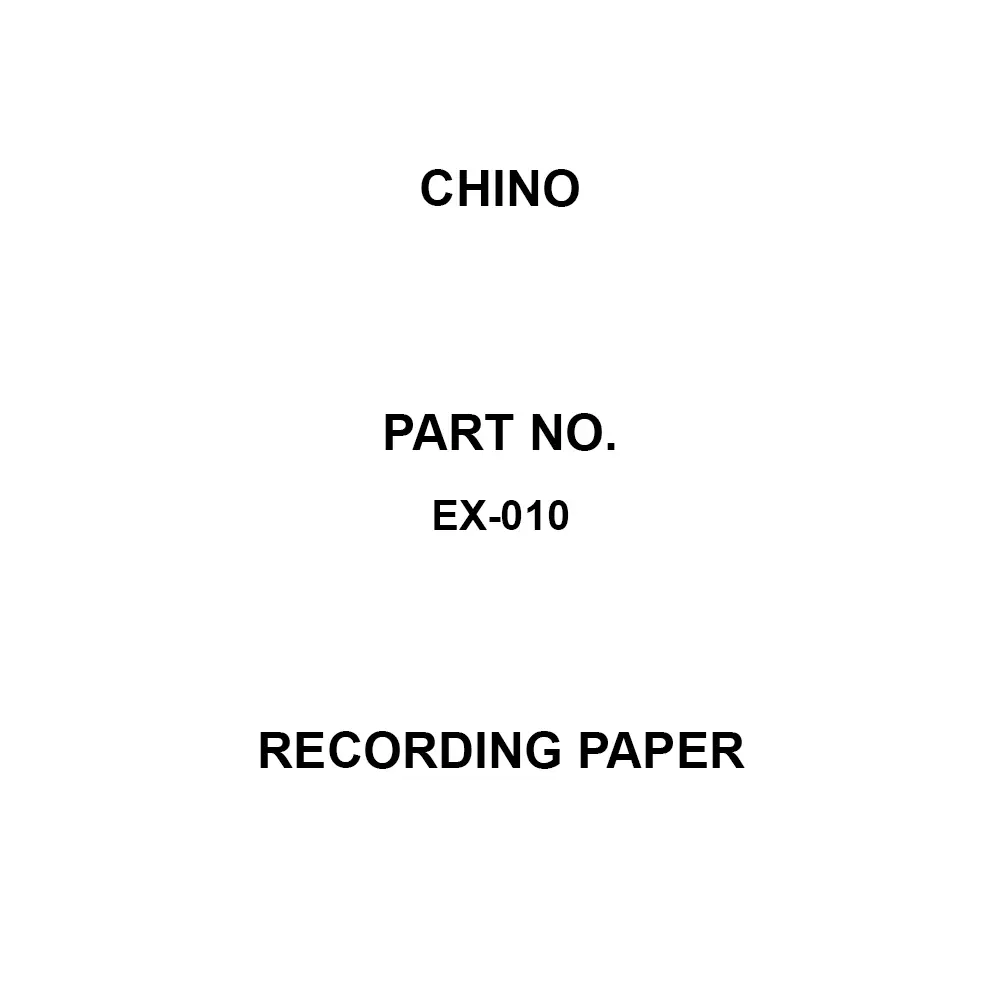 CHINO Recording Paper 250 mm Effective Width -3 to 7, 
5 to 15, 
0 to 20, 
-2 to 8 Scale (g), EX-010