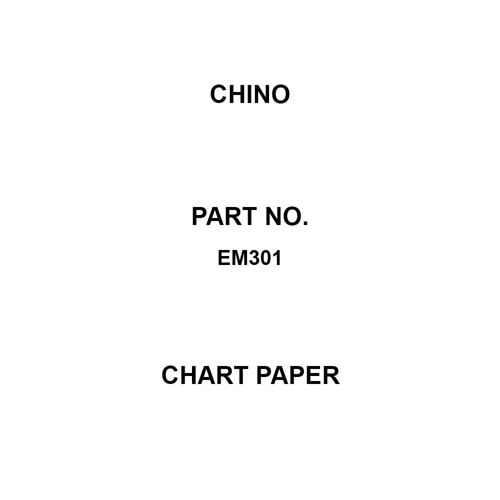CHINO Chart Paper (Time) 20 Scale (mm) 100 mm Effective Width, EM301