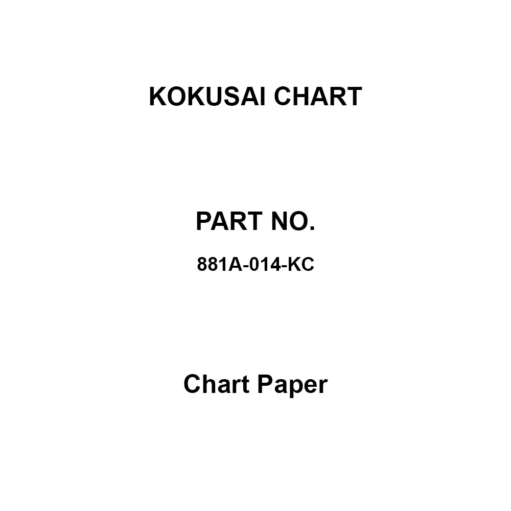 KOKUSAI CHART Chart Paper, 881A-014-KC