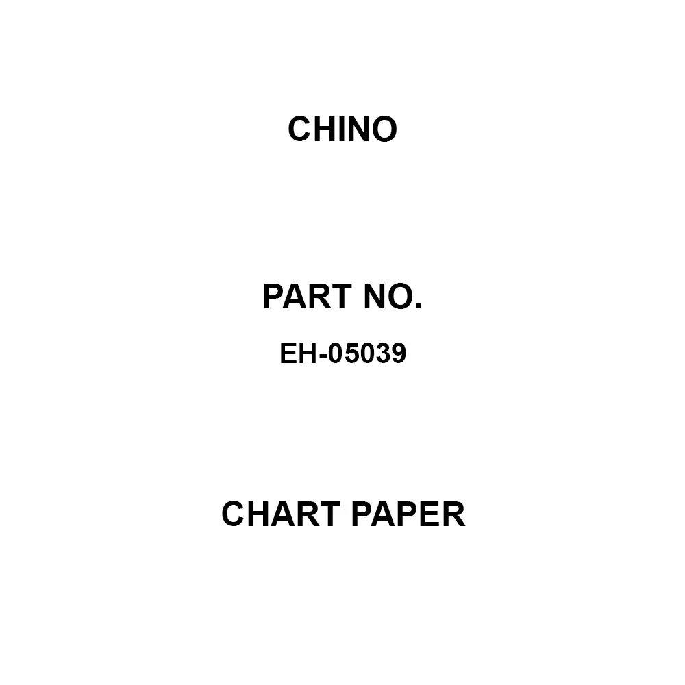 CHINO Chart Paper (Time) 25 Scale (mm) 180 mm Effective Width, EH-05039