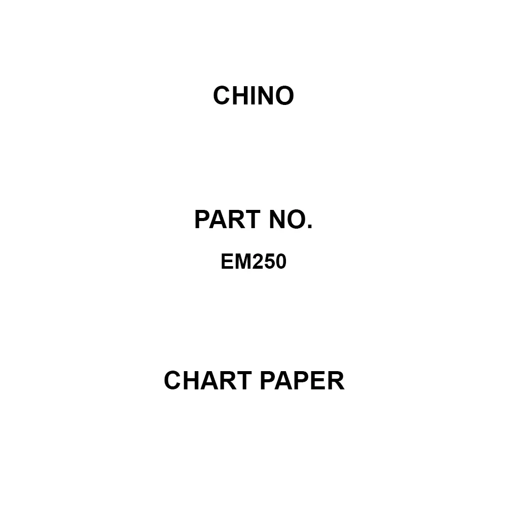 CHINO Chart Paper (Time) 20 Scale (mm) 100 mm Effective Width, EM250