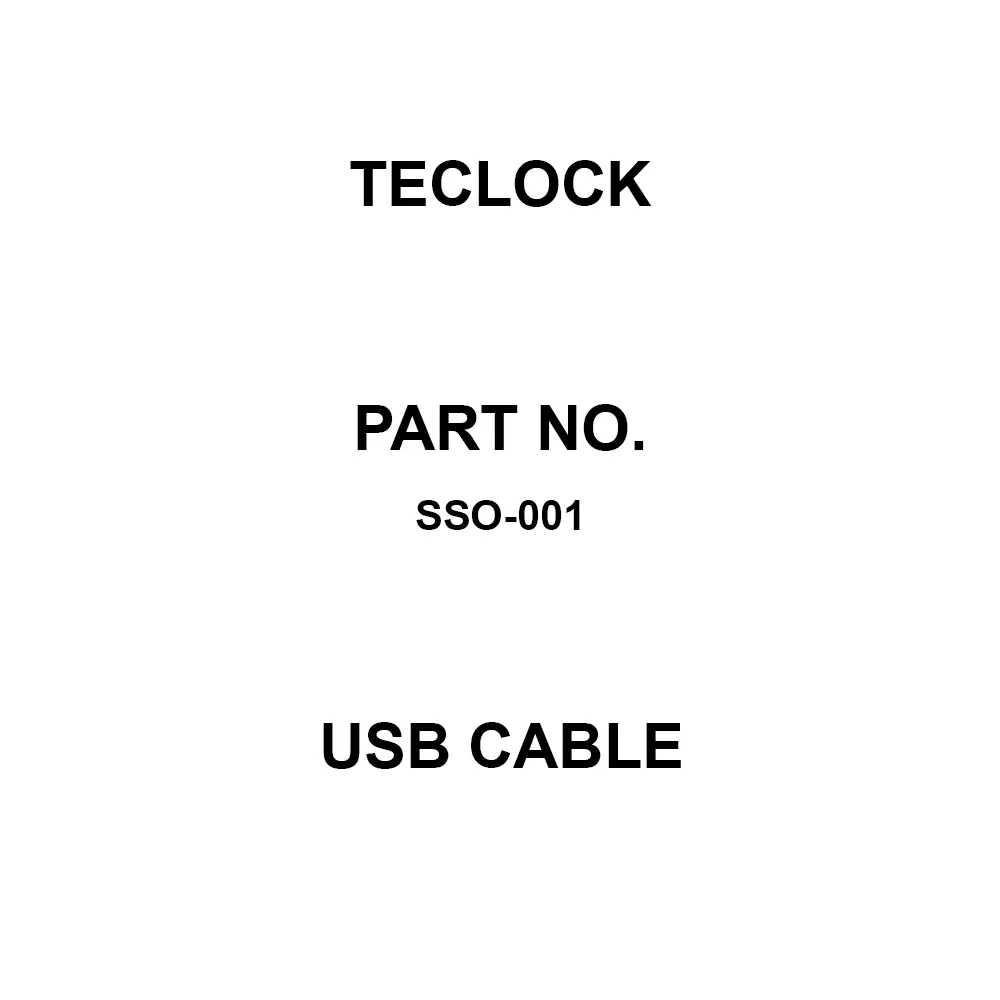 Teclock USB Cable 0.015 maximum Transmission Distance, SSO-001