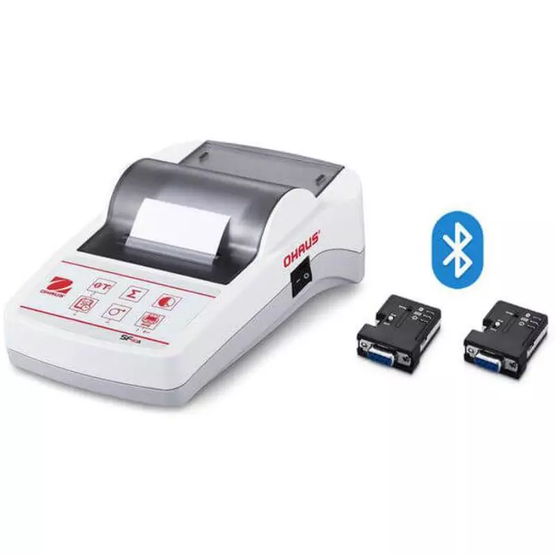 OHAUS Printer, Wireless standard: 2.1, Communication: RS232 (standard equipment), Communication range (m): 10, SF40A/BT