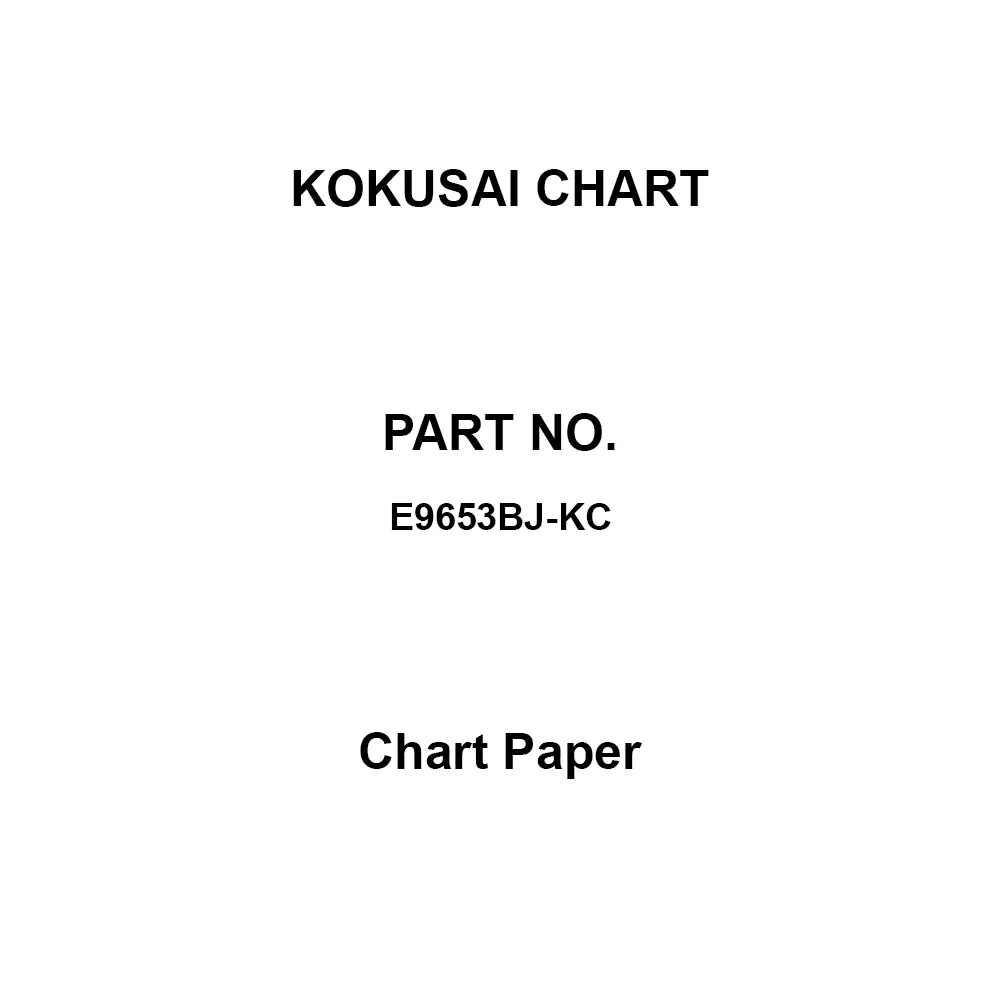 KOKUSAI CHART Chart Paper, E9653BJ-KC