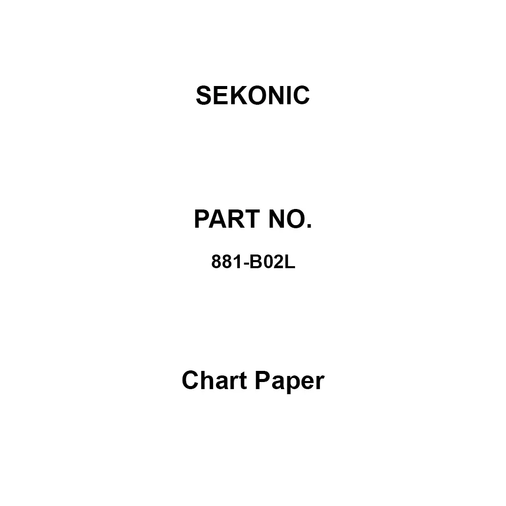 SEKONIC Chart Paper SA100 P Compatible Models Equally 0-35 / 0-70 Specifications, 881A-070-2 (Pack of 20)