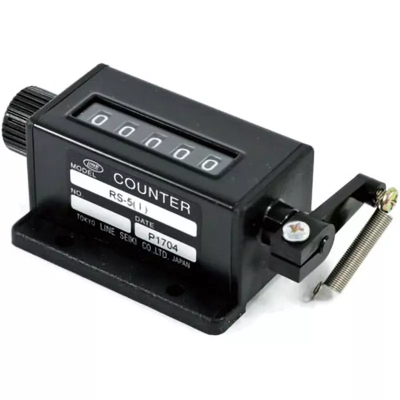 LINE SEIKI Total Counter 5 Number of Digit Right Direction of Rotation Reset kNob Reset, RS-5(I) (10 pieces/lot) (Pack of 10)
