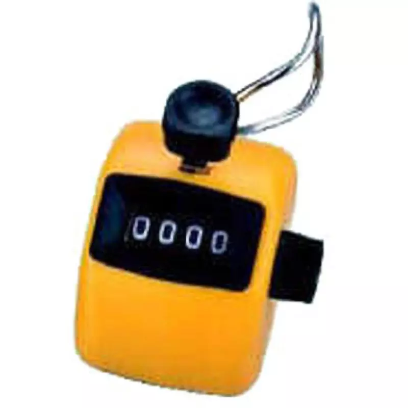 SANSYO Hand Counter 4 digits Display, H-102 yellow