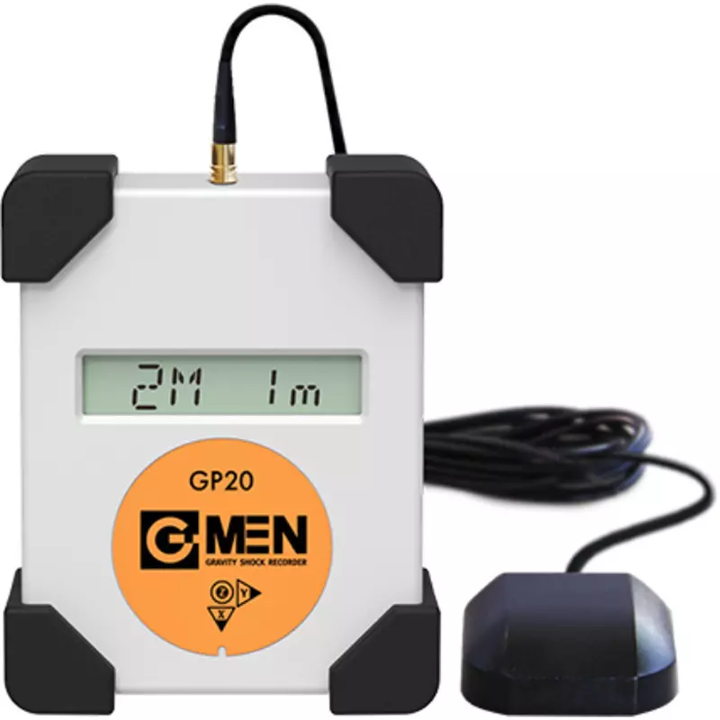 SRIC Accelerometer Data Recorder 0 to 50 (accuracy ±3) Temperature Range, G-MEN GP20(10G)+magnet