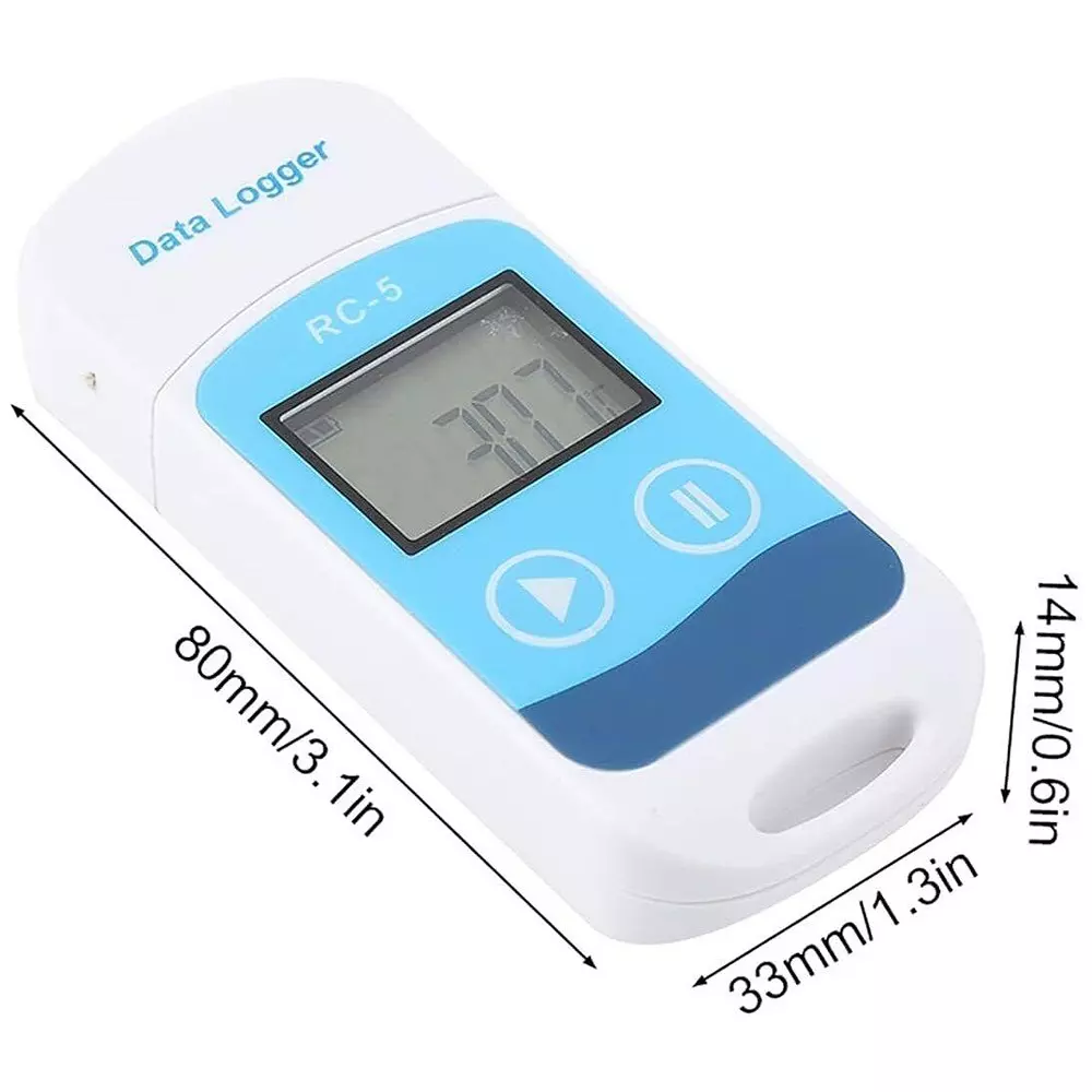 HSETIN USB Temperature Data Logger Temperature & Humidity Sensor with LCD Display and 3 W Power, RC-5