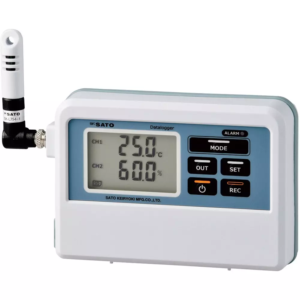 Sato Keiryoki Temperature And Humidity Logger 64-2193-60 Part No, SK-L754