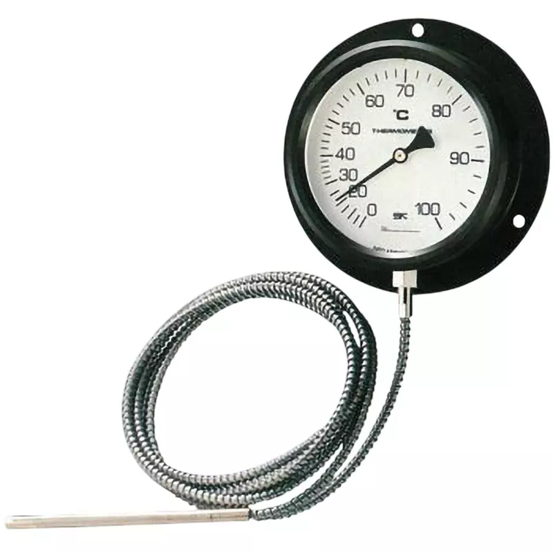 SATO KEIRYOKI Dial Thermometer 0 to 100 ℃ Measuring Range, VB-100P 0：100℃(4300-01)