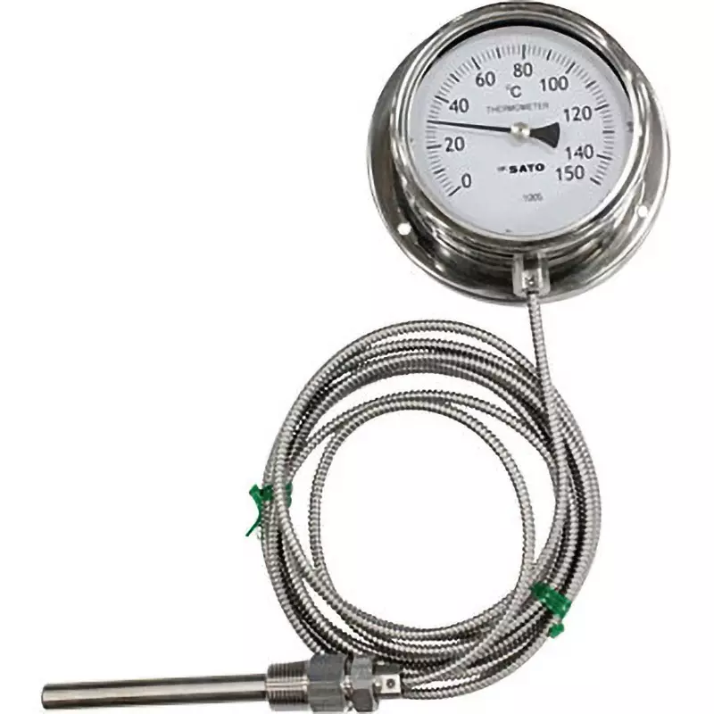 SATO KEIRYOKI Dial Thermometer 0 to 150 ℃ Measuring Range, LB-100S 0:150℃(3000-15)