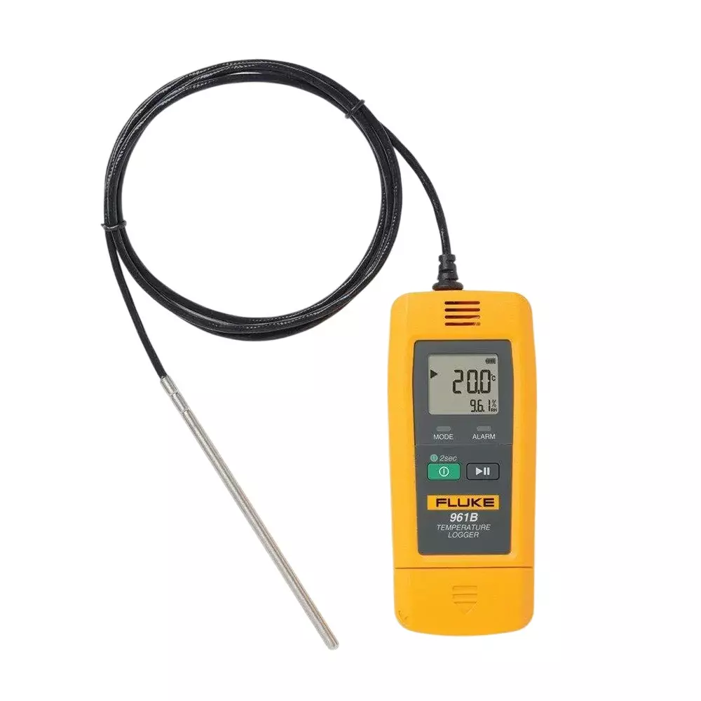 Fluke Temperature Humidity Logger -85.0 °C to 150.0 °C Temperature Measurement Range and External Sensor, 961B