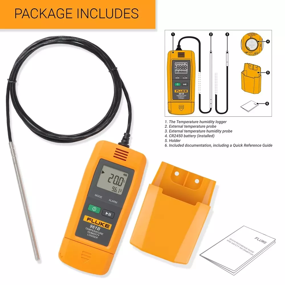 fluke-temperature-humidity-logger-850-c-to-1500-c-temperature-measurement-range-and-external-sensor-961b