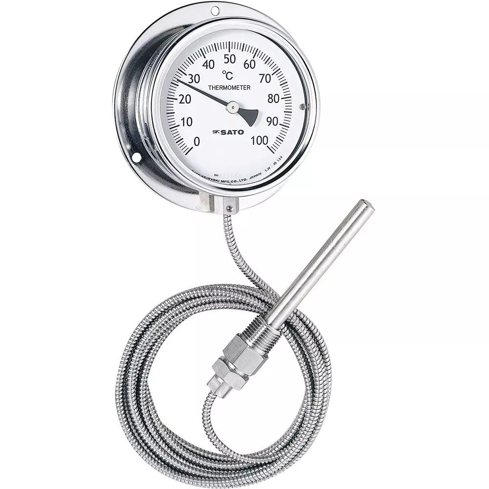 SATO KEIRYOKI Dial Thermometer 0 to 150 ℃ Measuring Range, LB-100S 0-150℃