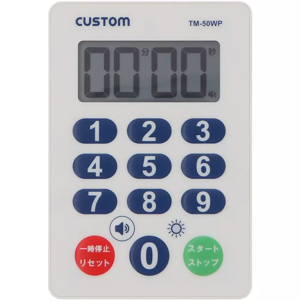 CUSTOM Digital Timer 2 xAAA batteries Power Supply Instruction manual (with warranty) Included Components, TM-50WP