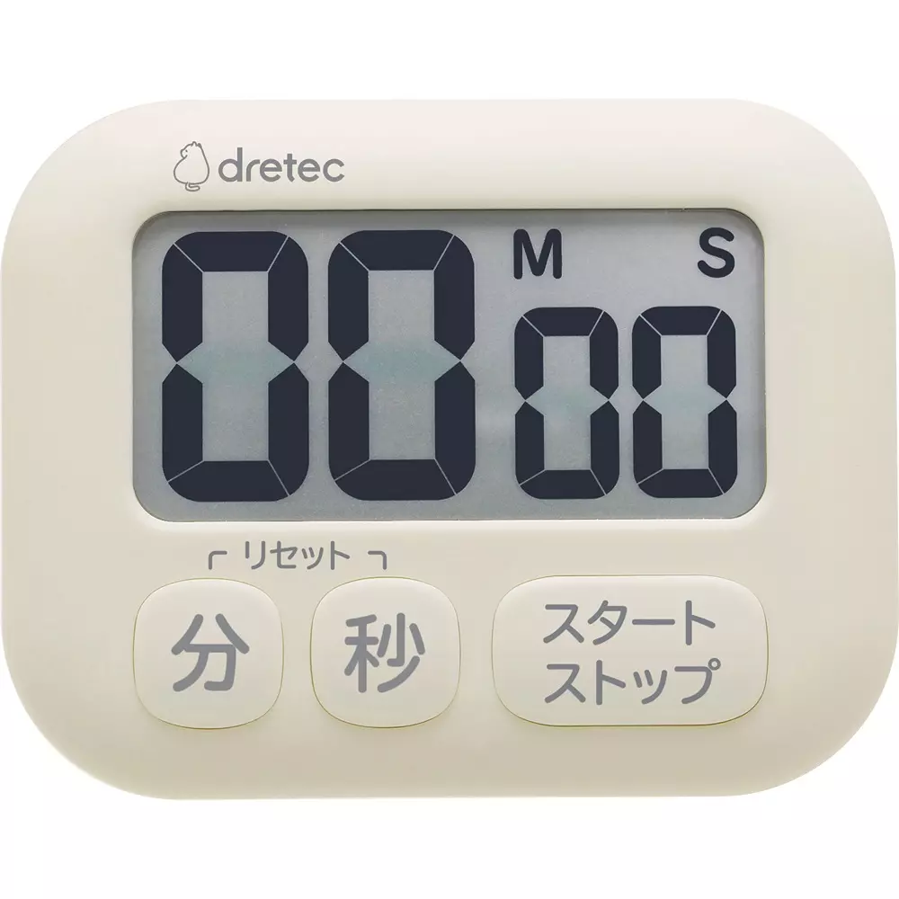 DRETEC Digital Timer AAA battery Power Supply Hook Hole/Stand: Yes, Notification Method: Alarm Function Neodymium, T-620IV