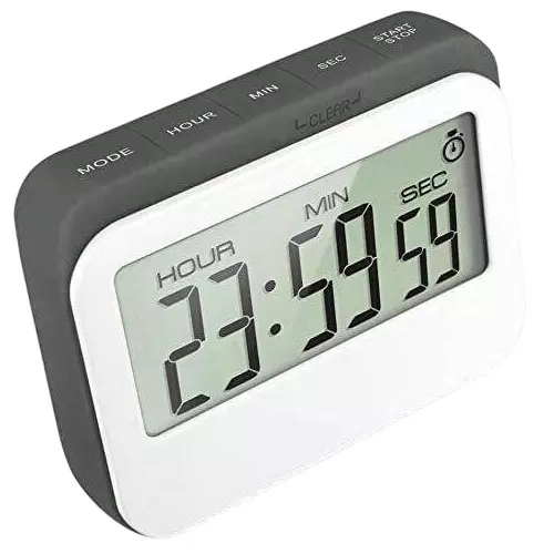 HSETIN Digital Kitchen Timer with LCD Display and ABS Plastic Body, DT-1047 Timer