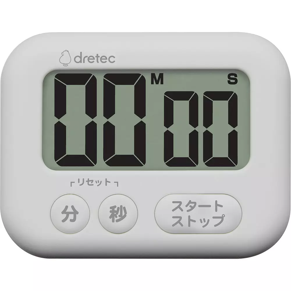 DRETEC Digital Timer AAA battery Power Supply Strap Hole: Yes, Notification Method: Alarm Function Neodymium magnet, T-614WT