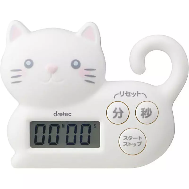 DRETEC Cat Timer 0 to 40 Operating Temperature Range (℃) Digital Display Format ○ Function, T-568WT