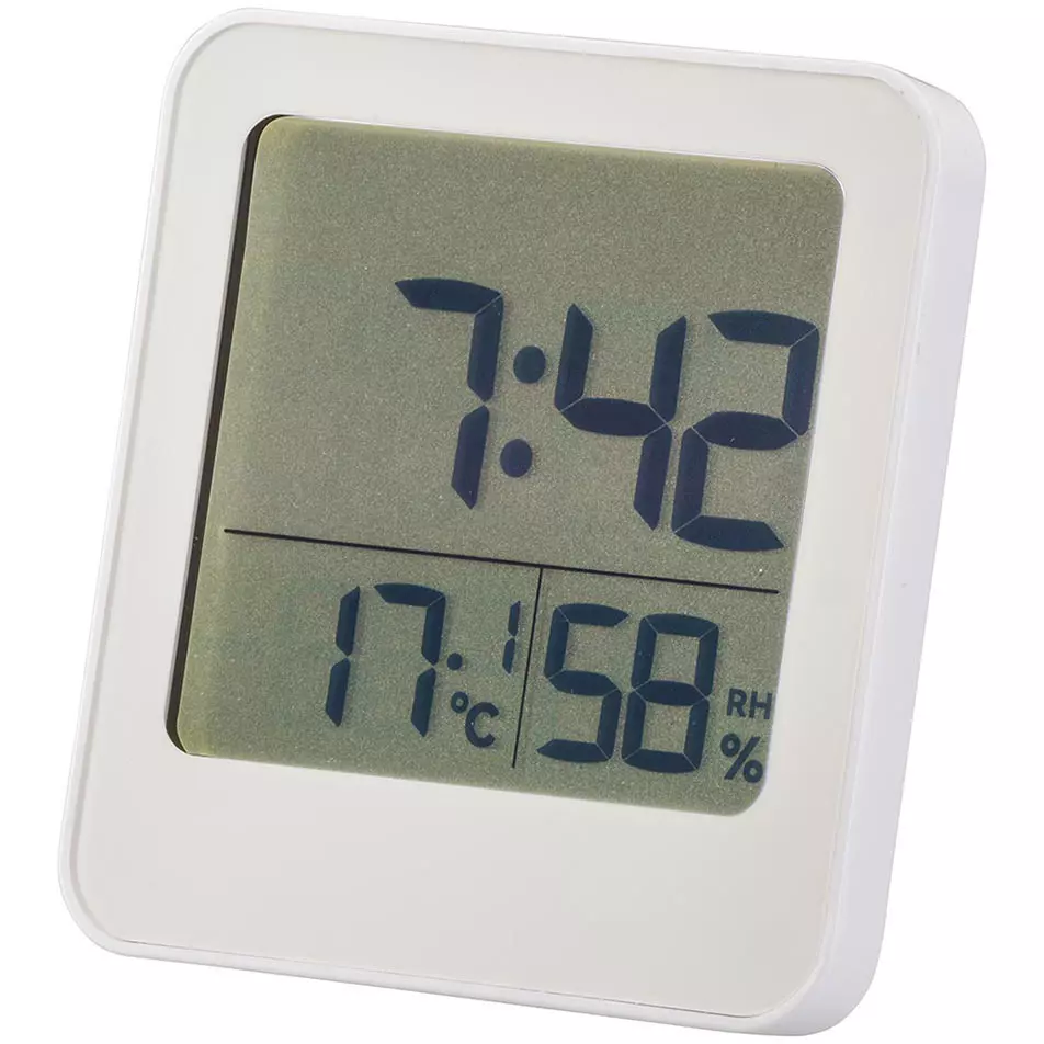 Ohm Electric Bath Clock Clock: Approx. ±30 seconds/month Accuracy Instruction manual with warranty card Included, HB-T20-W
