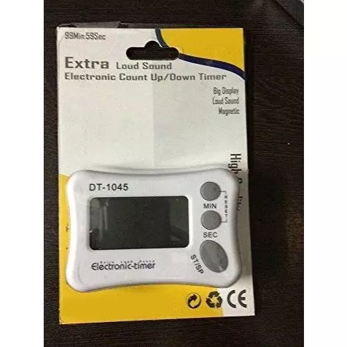 HSETIN Digital Count Down Timer with LCD Display and 99 min: 59 sec Timer, DT-1045OM