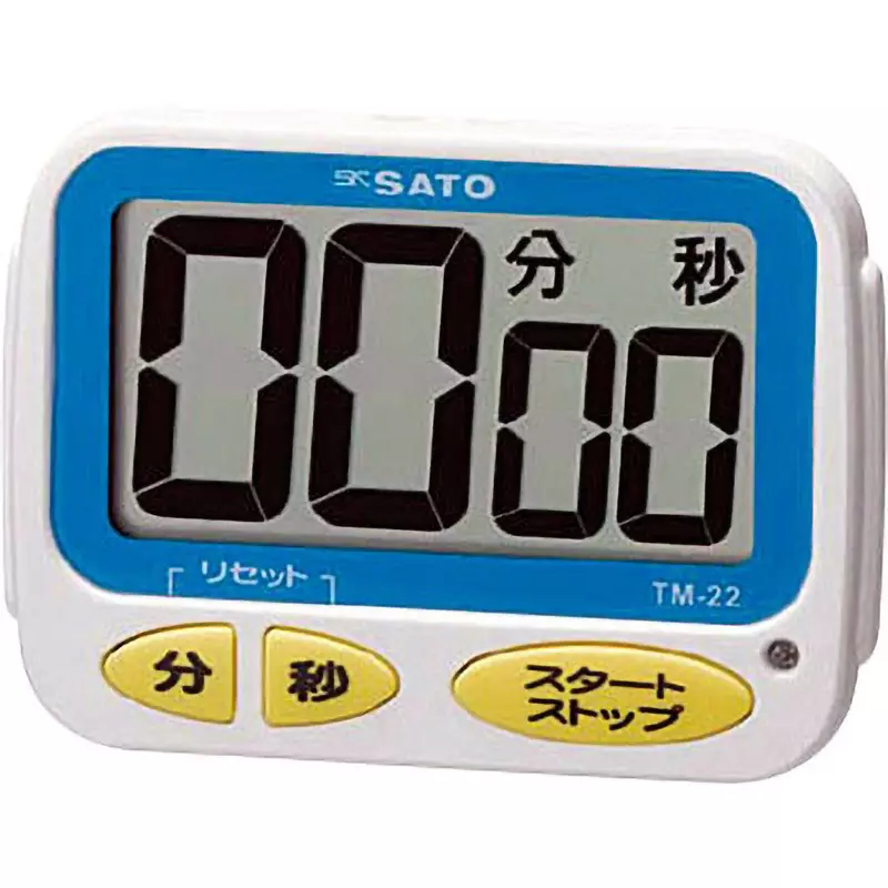 Sato Keiryoki One Touch Timer 1 AAA R03 (15 V) battery Power Supply Count Up Function Digital Display, TM-22(1709-10)