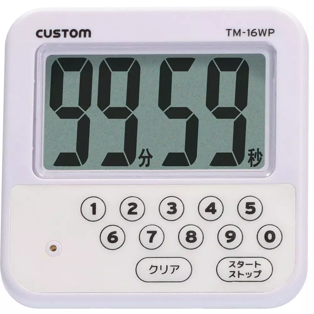 CUSTOM Waterproof Timer 2 xAAA batteries Power Supply Digital Display Format, TM-16WP