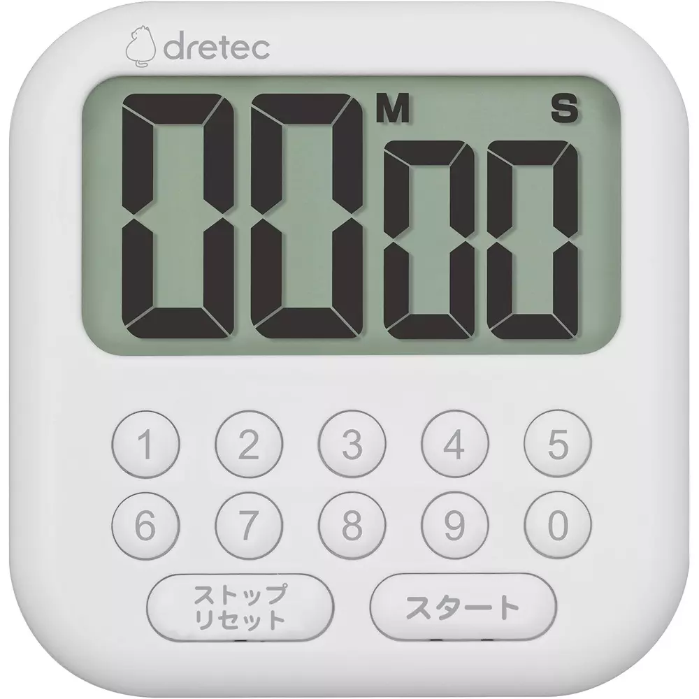 DRETEC Digital Timer AAA battery Power Supply Notification method: Alarm Function Neodymium magnet Magnet, T-616WT