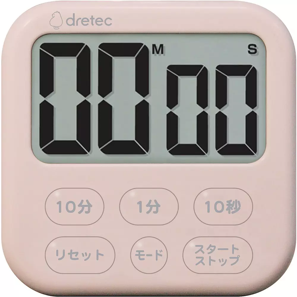 DRETEC Digital Timer AAA battery Power Supply Digital Display Format Notification method: Alarm Function, T-615PK