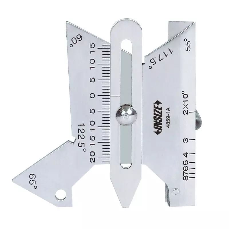 INSIZE Welding Gauge with Stainless Steel Body, 0-12 mm Crown Height Range and 1 mm Graduation, 4859-1A