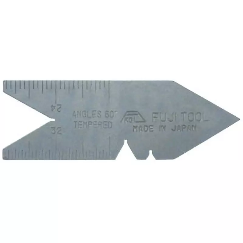FUJITOOL Center Gauge 1/14, 1/20, 1/24, 1/32 inch Scale 60 Setting Angle, 650