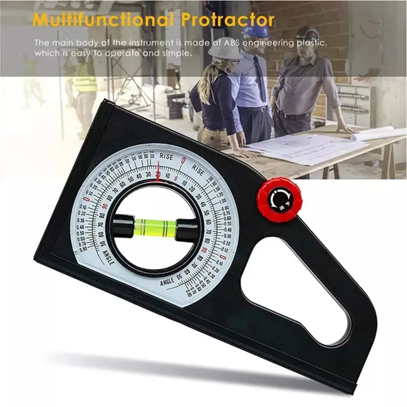 GENERIC Slope Gauge Measuring Tool Black 25 cm Length ABS Plastic Hand Grip for Home & Professional Use,