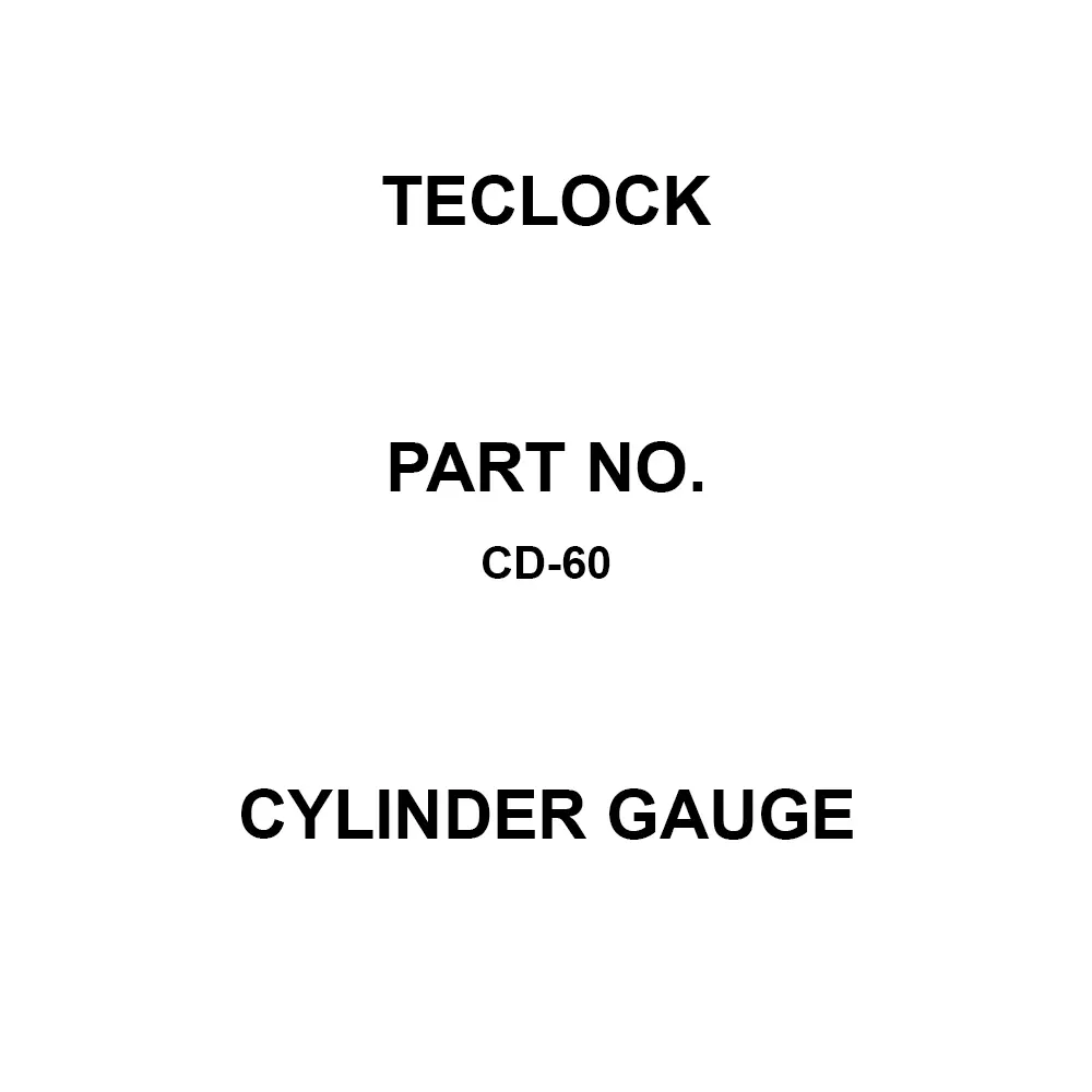 Teclock Cylinder Gauge 35 to 60 mm Measuring Ranges less than 4 Measuring Force 0.5 μm Repeatability, CD-60
