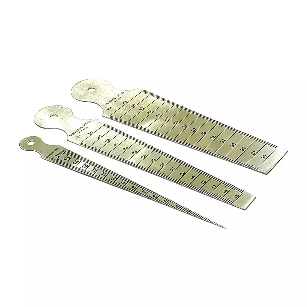 Assorts Bore Gauge Stainless Steel ?Pocket Size Gauge 1 Range: 2-16 mm, Gauge 2 Range: 15-30 mm, Gauge 3 Range: 30-45 mm (Pack of 3)