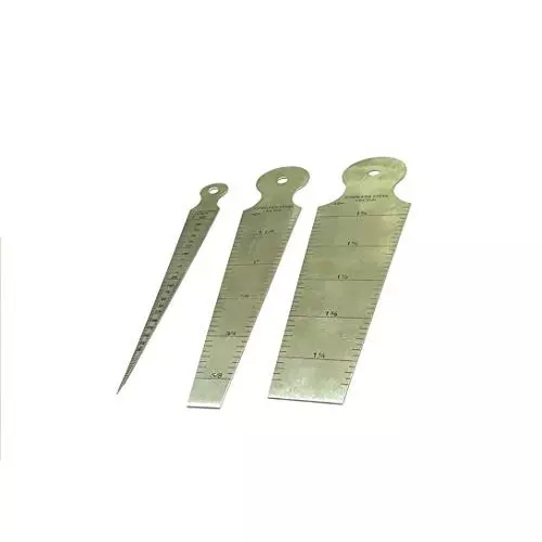 Assorts Bore Gauge Stainless Steel ?Pocket Size Gauge 1 Range: 2-16 mm, Gauge 2 Range: 15-30 mm, Gauge 3 Range: 30-45 mm (Pack of 3)