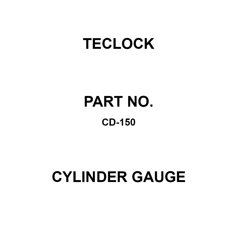Teclock Cylinder Gauge 50 to 150 mm Measuring Ranges 5 or less N Measuring Force 0.5 μm Repeatability, CD-150